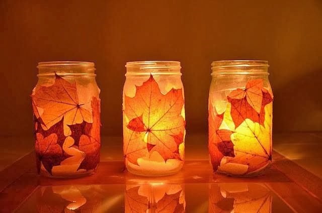 Autumn Leaf Candles
